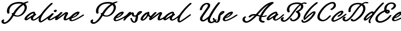 Paline Personal Use font