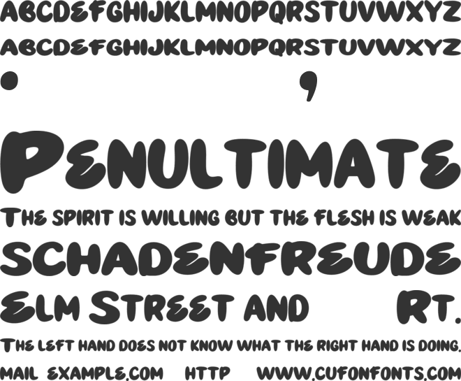 HACKBUBBLE font preview