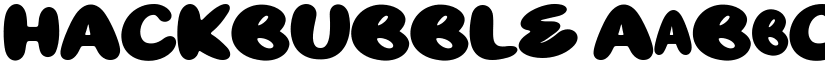 HACKBUBBLE font