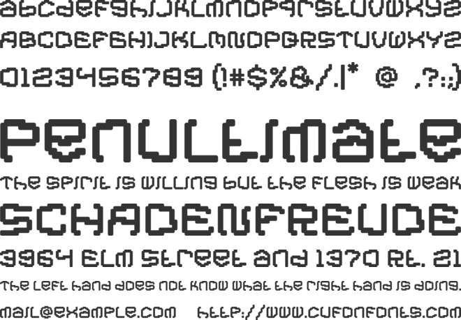Cyber Bytes font preview