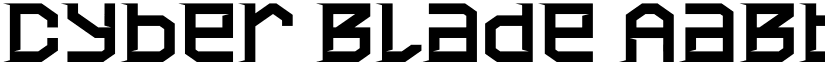 Cyber Blade font