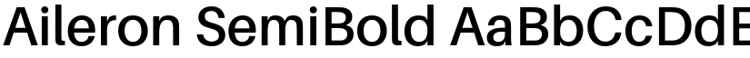 Aileron SemiBold font