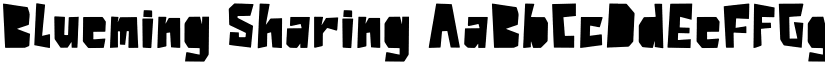 Blueming Sharing font download