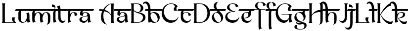 Lumitra font