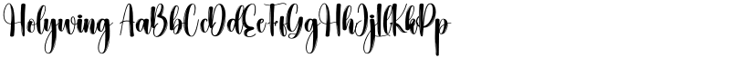 Holywing font