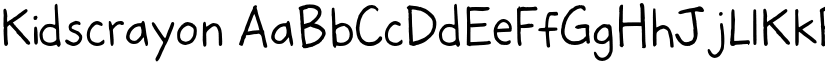 Kidscrayon font