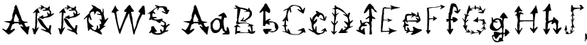 ARROWS font