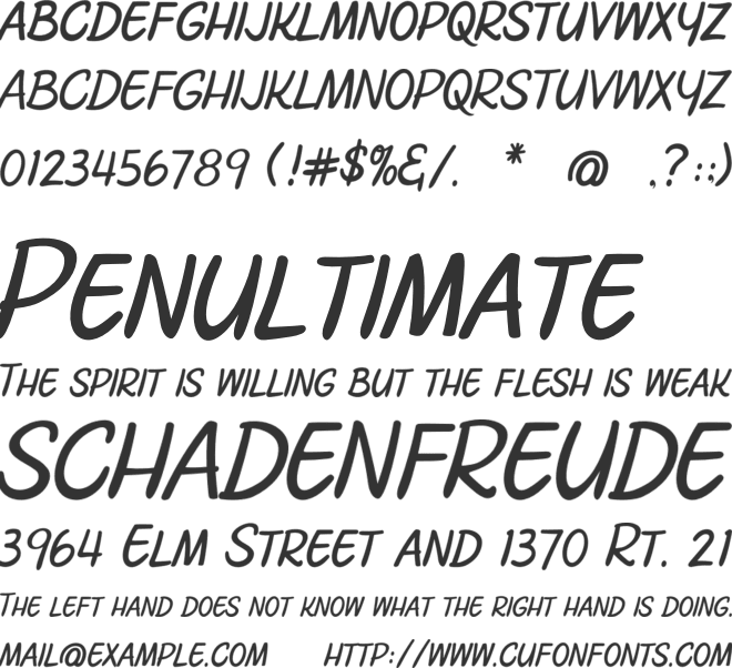 Hollyfont font preview