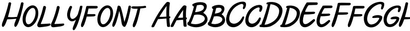 Hollyfont font