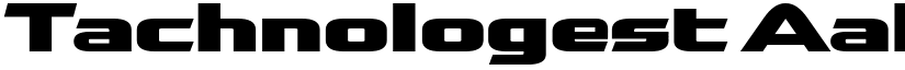 Tachnologest font