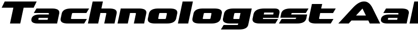 Tachnologest font