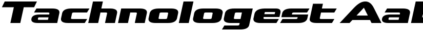 Tachnologest font