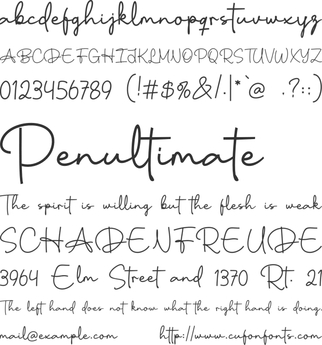 Days of Charity font preview