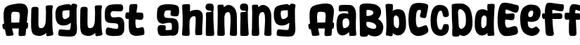 August Shining font