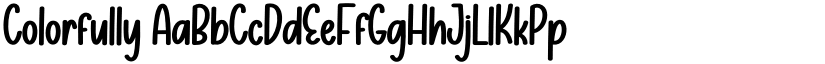 Colorfully font