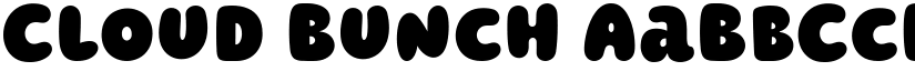 Cloud Bunch font