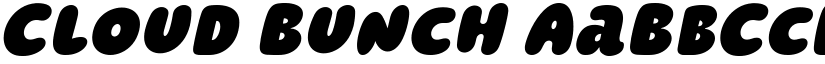 Cloud Bunch font