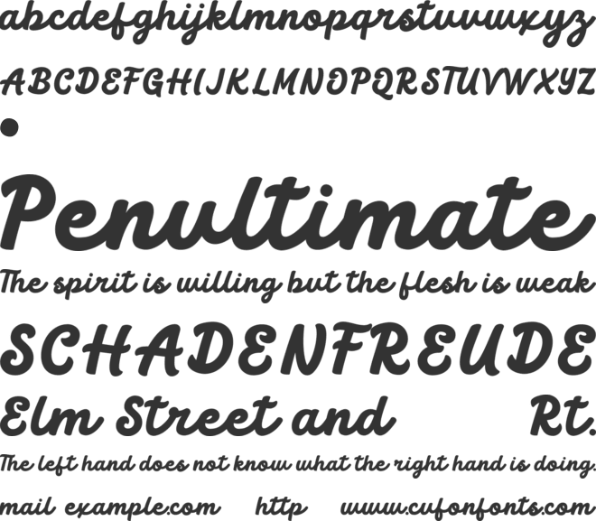 MACHY font preview