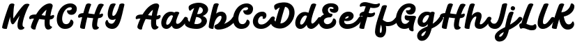 MACHY font