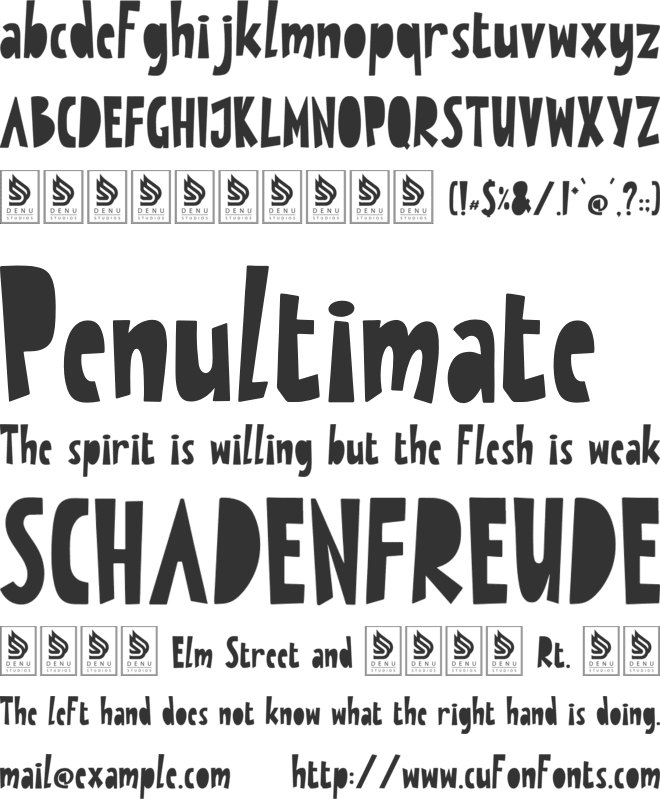 Orchad Drawing font preview