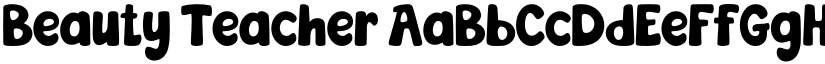 Beauty Teacher font