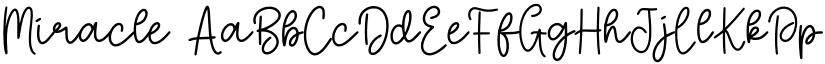 Miracle font