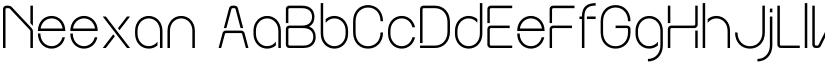 Neexan font