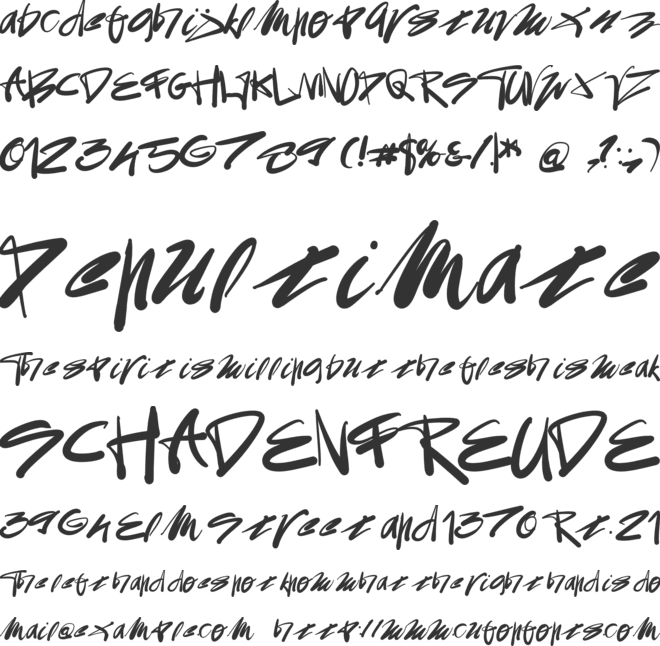 INTROVERT GRAFFITY font preview