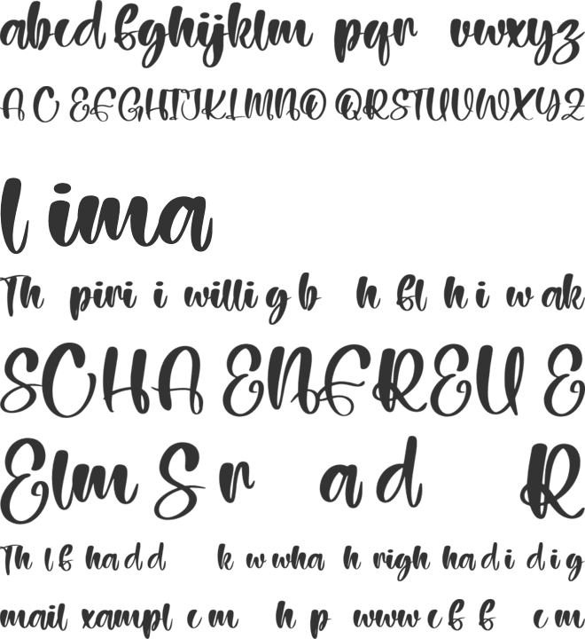 Sharmilla font preview