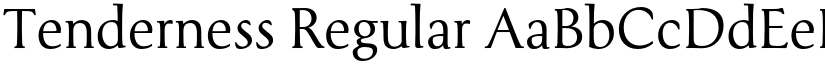 Tenderness Regular font