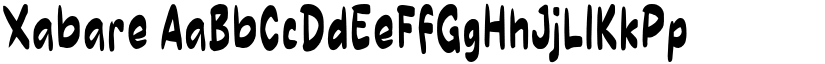 Xabare font