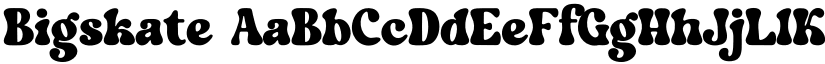 Bigskate font