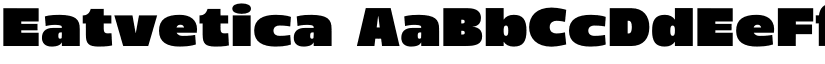 Eatvetica font