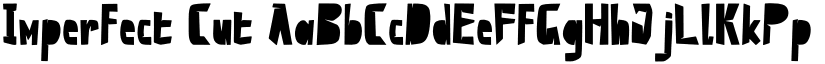 Imperfect Cut font