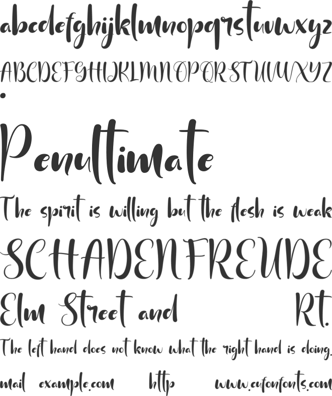 MYSTHIQ font preview