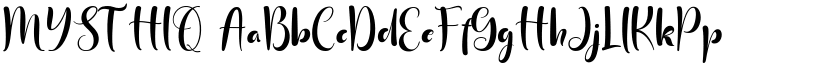 MYSTHIQ font