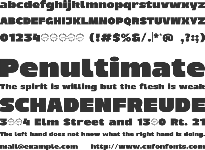 Eatvetica Bold Food Font font preview