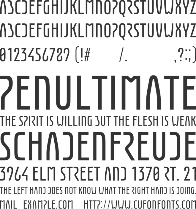 Eunomia font preview