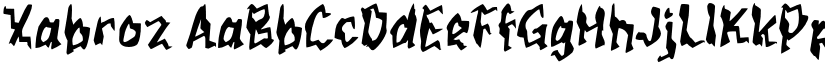 Xabroz font