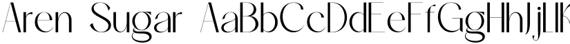 Aren Sugar font