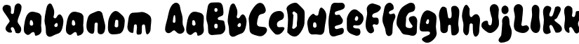 Xabanom font