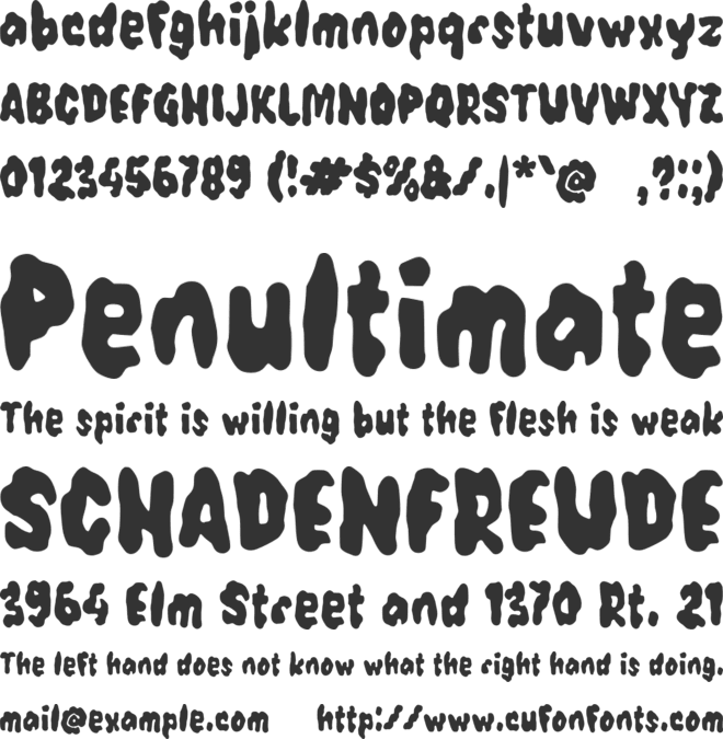 Xabunga font preview