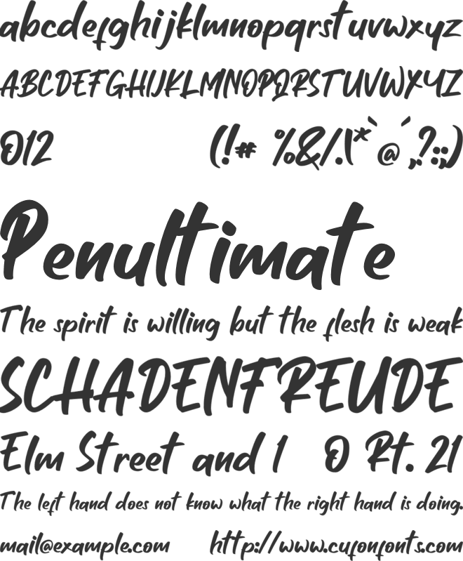 MILLESTONES - Personal Use font preview