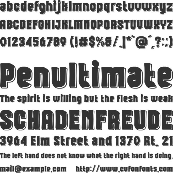 Snaklet font preview