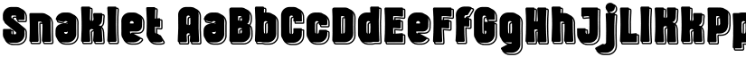 Snaklet font