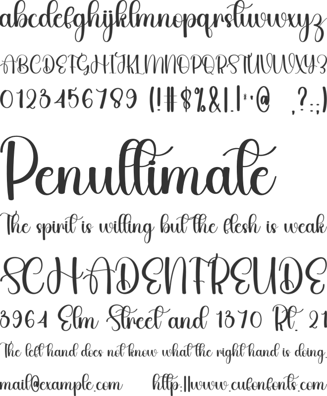 Spectaculer font preview