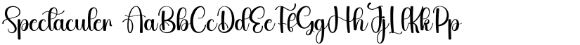 Spectaculer font