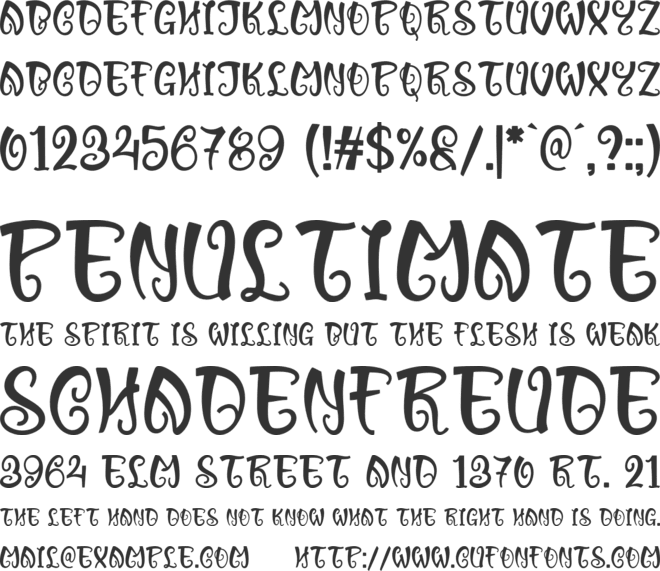 WR Minty Twist font preview