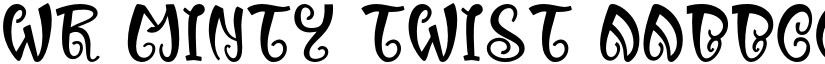 WR Minty Twist font