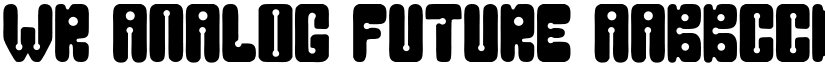 WR Analog Future font